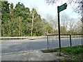 Footpath 1637 crosses the A24