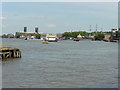 View from the Thames Path National Trail near Deptford Creek