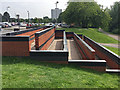 Pedestrian ramp and steps near Chelmsley Wood shopping centre, east Birmingham