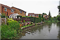 Canalside housing near Blaby in Leicestershire