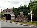 SJ8476 : Medieval village cross by Graham Hogg