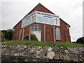 Information boards outside Broadwey Methodist Church, Weymouth