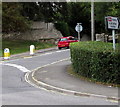 Upwey railway station direction sign, Broadwey, Weymouth