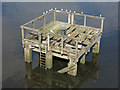 NZ2362 : Part of the derelict landing stage at Dunston Staiths by Mike Quinn