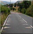 Crocodile teeth on Fochriw Road, Pontlottyn