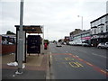 Bus stop and shelter on Cheetham Hill Road