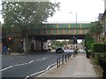 Ravenscourt Park: Railway bridge at Stamford Brook tube station