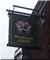 Sign for the Masons Arms, Egerton