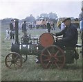 NZ2907 : Miniature Traction Engine, Dalton Airfield (1970) by Stanley Howe
