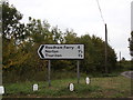 TM4197 : Roadsign on Beccles Road by Geographer