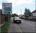 Redwick Crossroads directions sign, Redwick, South Gloucestershire