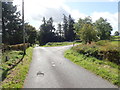 The Aughanduff Road junction on the Tate Road