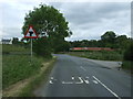 Road junction on National Cycle Route 70