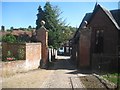 SP9501 : Chesham: Gate piers to the Vicarage by Nigel Cox