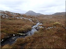 NC2241 : Stream Flowing from Loch Eileanach by Chris and Meg Mellish