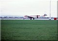 NZ3612 : DH-114 Heron 2D at Teesside Airport (1971) by Stanley Howe