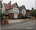 Black and white houses in Stonehouse