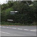 Directions in a Crippetts Lane hedge near Leckhampton, Cheltenham