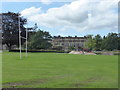 Stonyhurst College seen across the rugby pitches