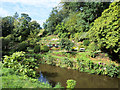 SJ8383 : River Bollin and the Lower Garden at Quarry Bank by David Dixon