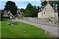 Small green in front of the church at Fonthill Bishop