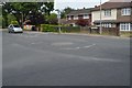 Mini-roundabout, top of Totteridge Road