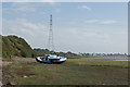 A boat on the salt marsh