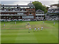 TQ2682 : Lord's: the new ball taken after tea by John Sutton