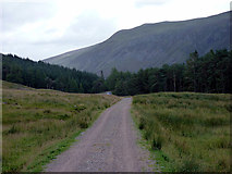 NN5678 : The road from Ben Alder Lodge by John Lucas