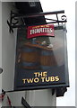 Sign for the Two Tubs public house, Bury