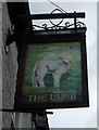 Sign for the Lamb public House, Woolfold