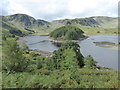 NY4711 : The head of Haweswater from the road by Marathon