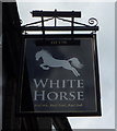 Sign for the White Horse, Edgworth