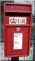 Close up, Elizabeth II postbox on Market Street, Tottington