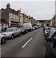 Car-lined Trevelyan Road, Weston-super-Mare