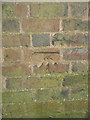 OS benchmark - Upper Witton, cemetery wall