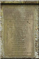 NU2014 : Text on Denwick war memorial by Graham Robson