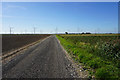 Private farm road to Goole Fields 2 Wind Turbine Farm