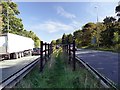 Bridleway crossing the A52