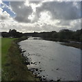 River Thurso looking southwards from A9 bridge