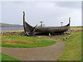 HP6311 : Replica Viking Longship at Brookpoint, Haroldswick by David Dixon
