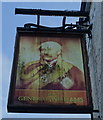 Sign for the General Williams public house, Burnley