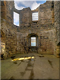 HU4039 : Scalloway Castle, the First Floor by David Dixon