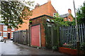 Electricity substation beside lane approaching Raymond Road