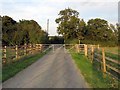 SK6820 : Gate on track through to the A6006 by Andrew Tatlow