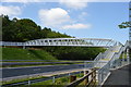 TQ6141 : New footbridge over A21 by N Chadwick