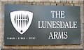 SD6073 : Sign on the Lunesdale Arms, Tunstall by JThomas