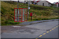 Bus Shelter and Post Box at Leebotten