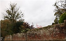 SU3642 : Wall by Barrow Hill, Goodworth Clatford by David Howard