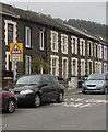 Warning sign - School/Ysgol, Bailey Street, Ton Pentre